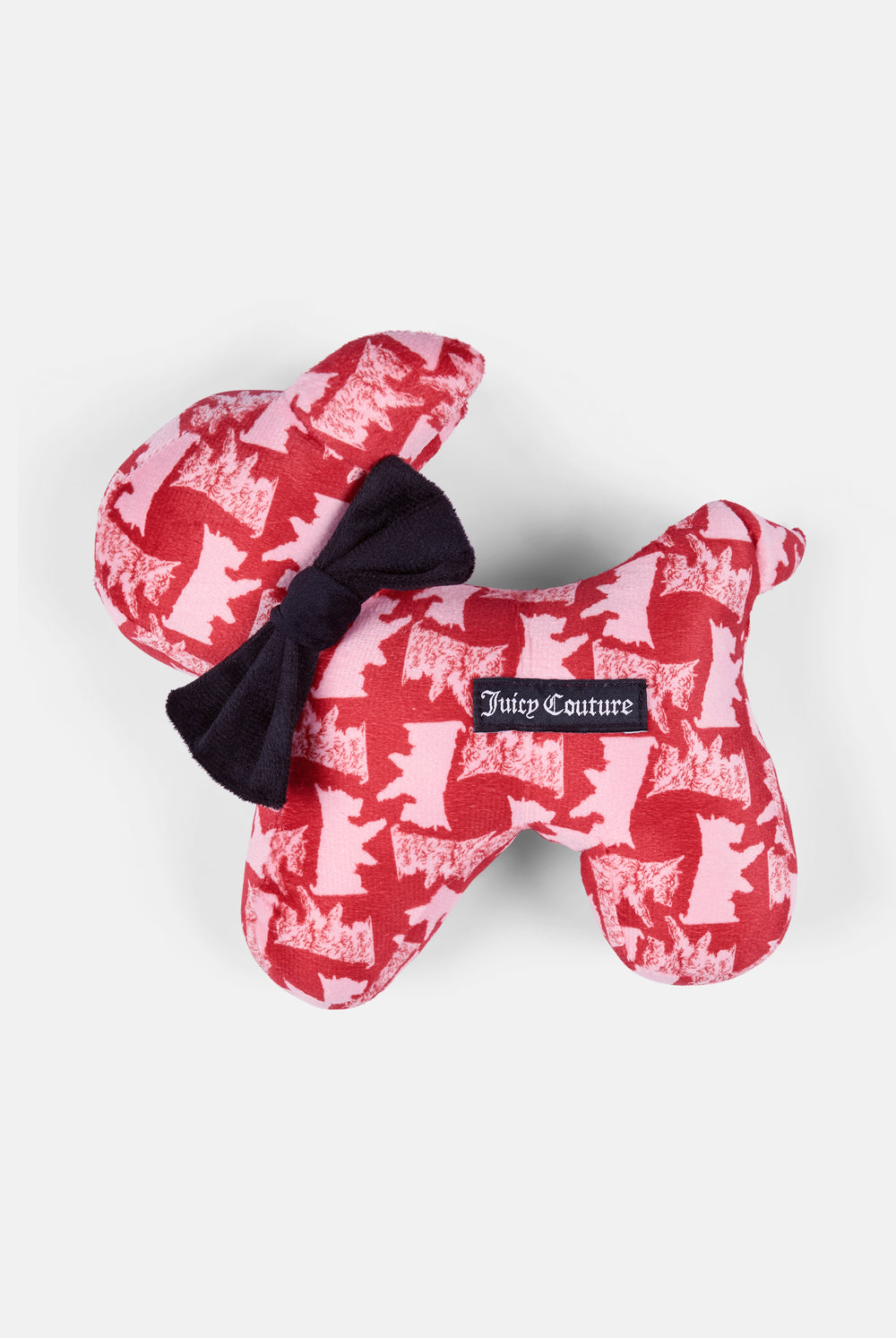 Displays the Red/Pink 'Juicy' branded Dog Pet Toy