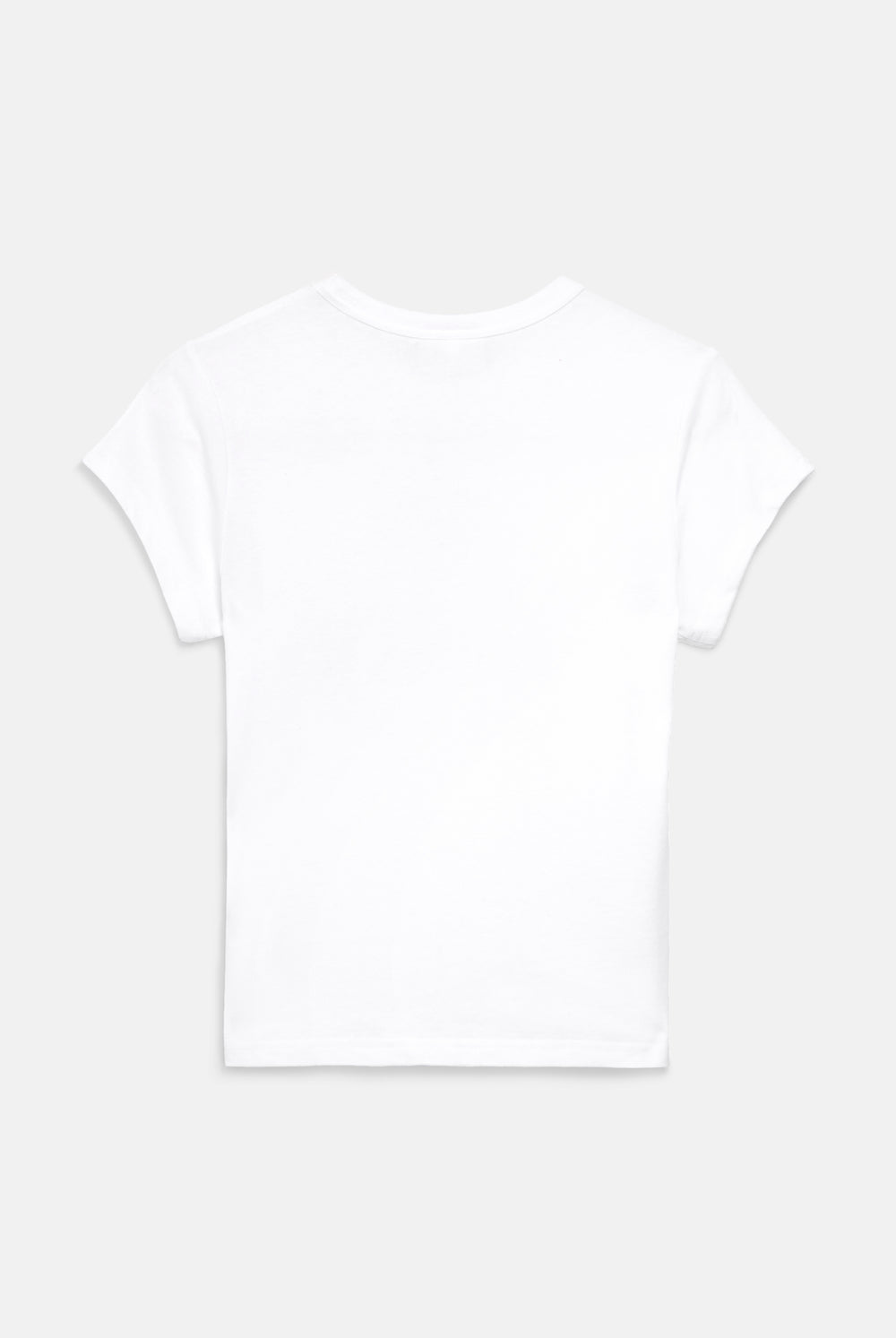Displays the White 'Juicy' branded Heiress Diamante Tee