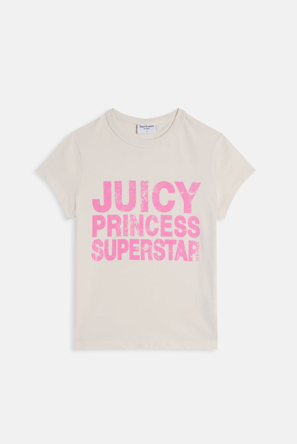 White Princess Hilton Superstar Washed T-Shirt