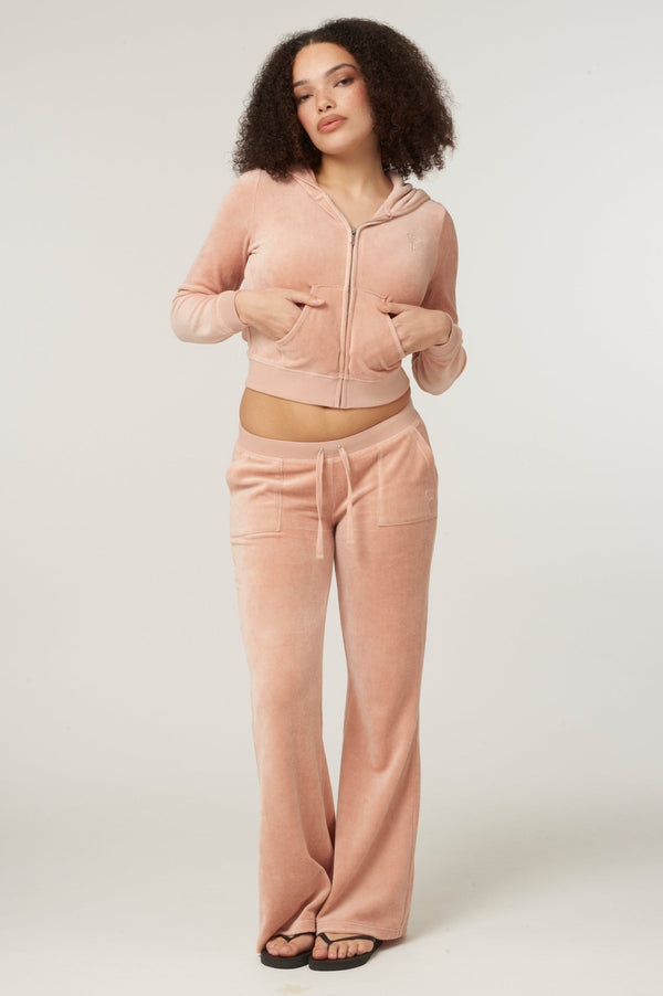 ROSE DUST BAMBOO VELOUR HERITAGE HOODIE