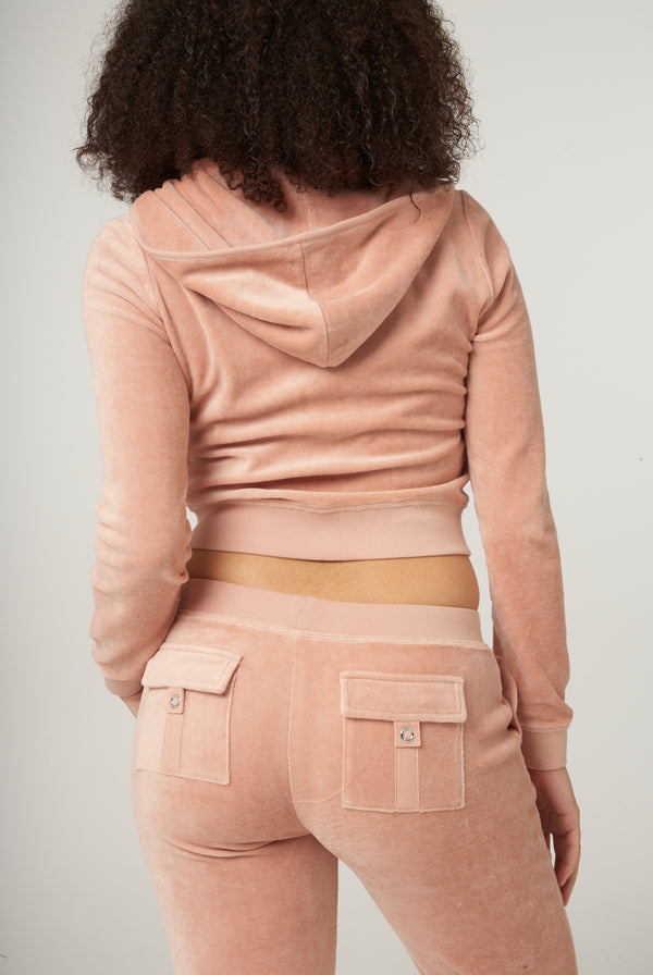 ROSE DUST BAMBOO VELOUR HERITAGE HOODIE