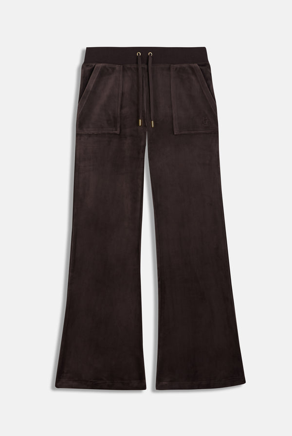 Java Low Rise Flare Classic Velour Track Pant