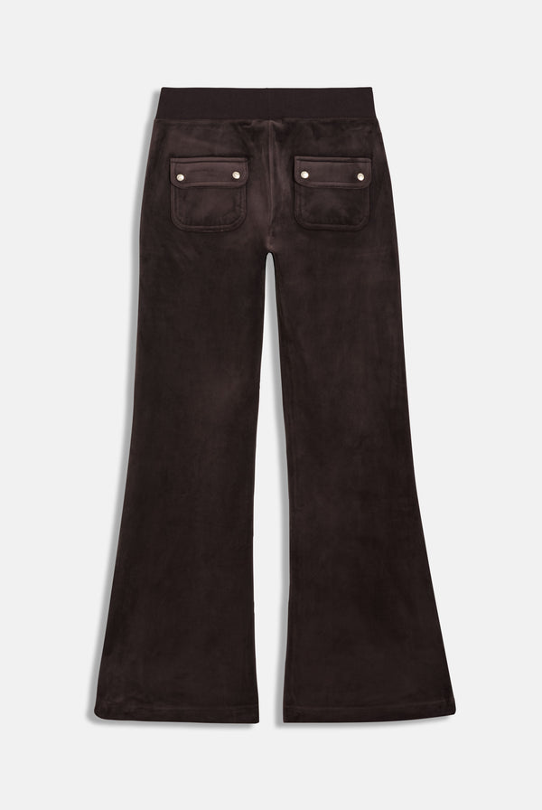 Java Low Rise Flare Classic Velour Track Pant