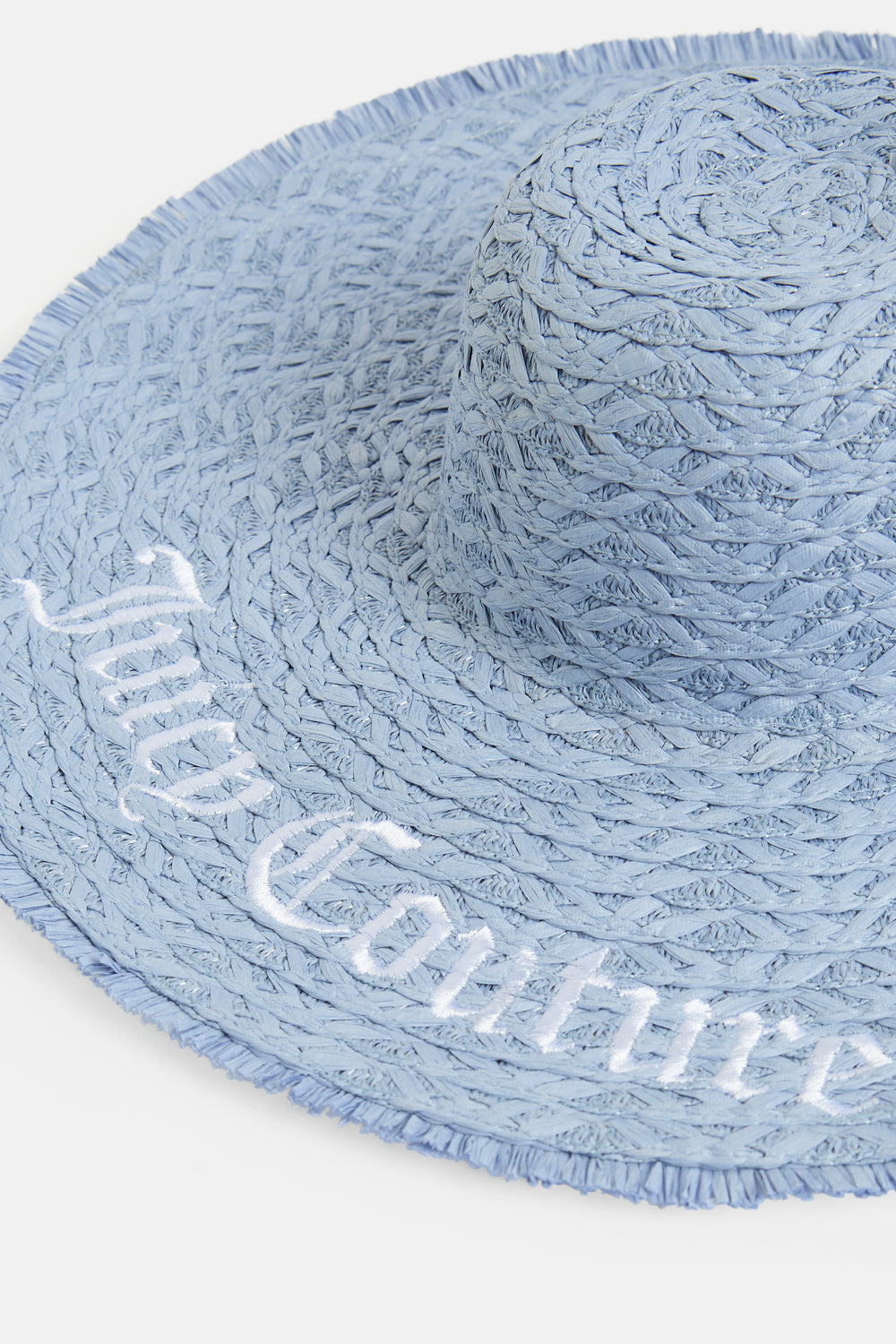 POWDER BLUE OVERSIZED STRAW HAT