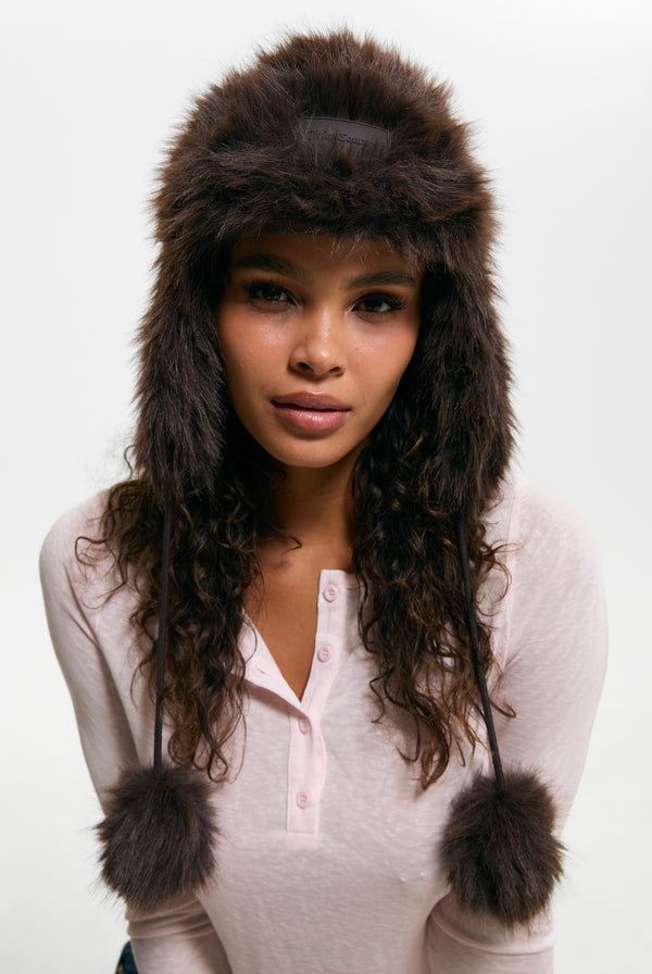 Java Long Pile Trapper Hat