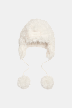 Displays the Sugar Swizzle 'Juicy' branded Long Pile Trapper Hat