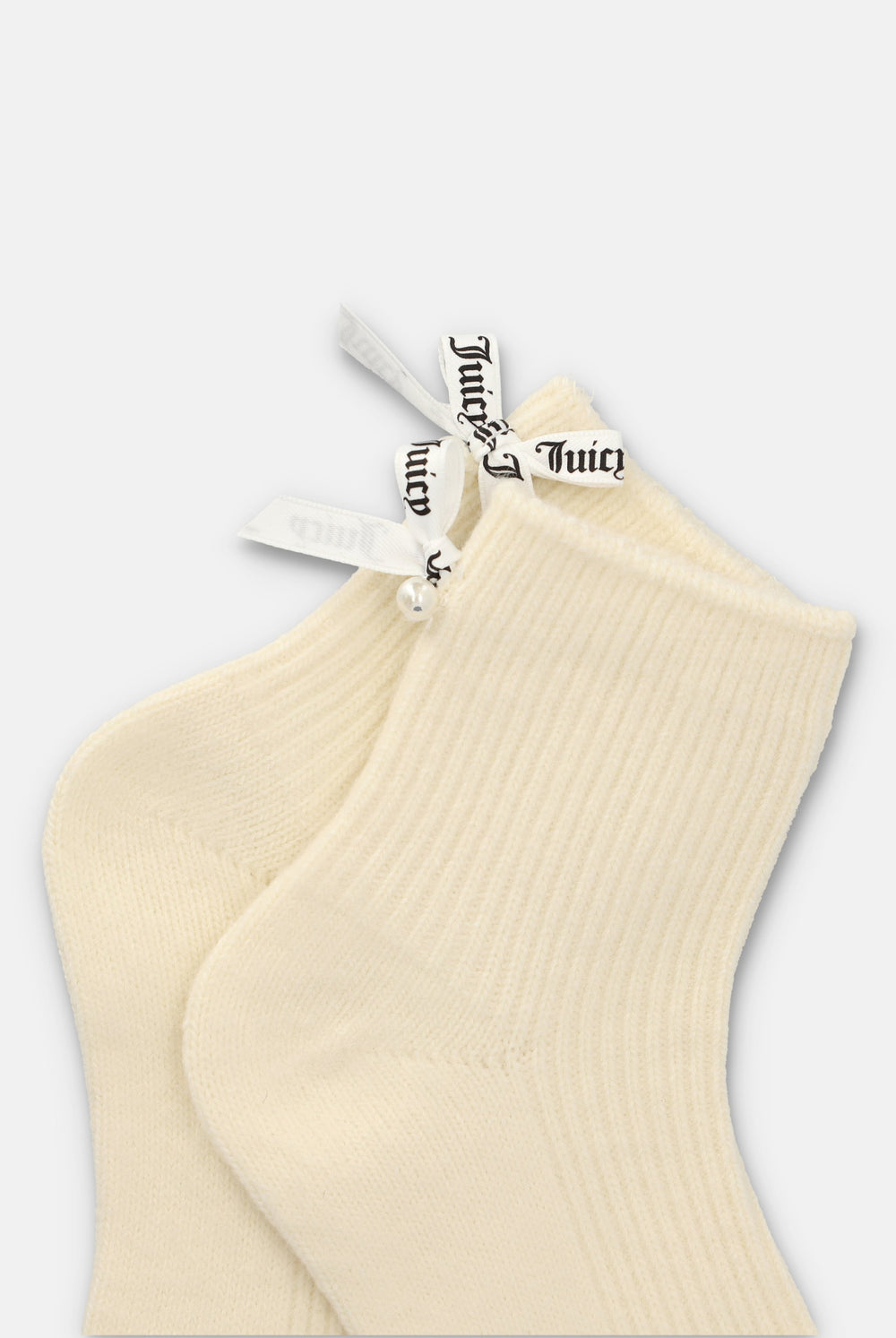 1 Pack Cream Pearl Back Cosy Socks
