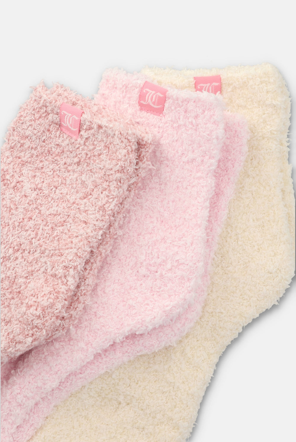 3 Pack Pink Cropped Cosy Socks