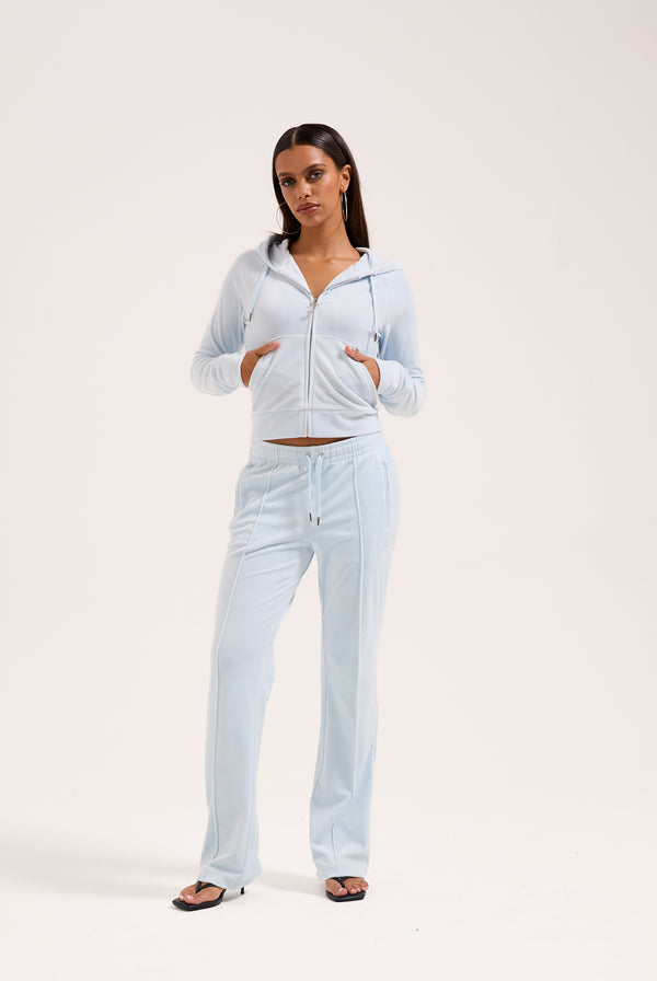 NANTUCKET BREEZE VELOUR OUTLINE DIAMANTÉ TRACKSUIT BOTTOM