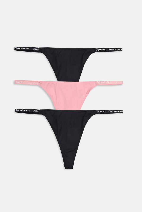 3 Multi Pack Microfibre Thongs