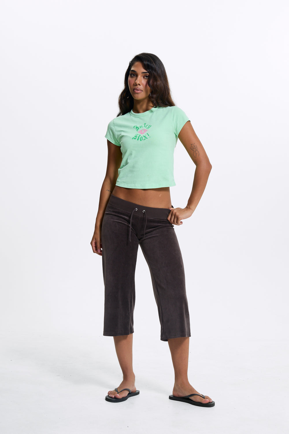 JAVA OG STRAIGHT POCKETED CAPRI PANTS
