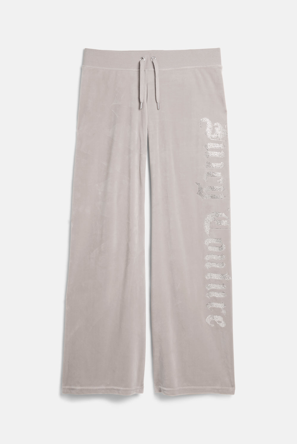 Displays the String 'Juicy' branded Old Gothic Diamante Og Straight Leg Trackpant