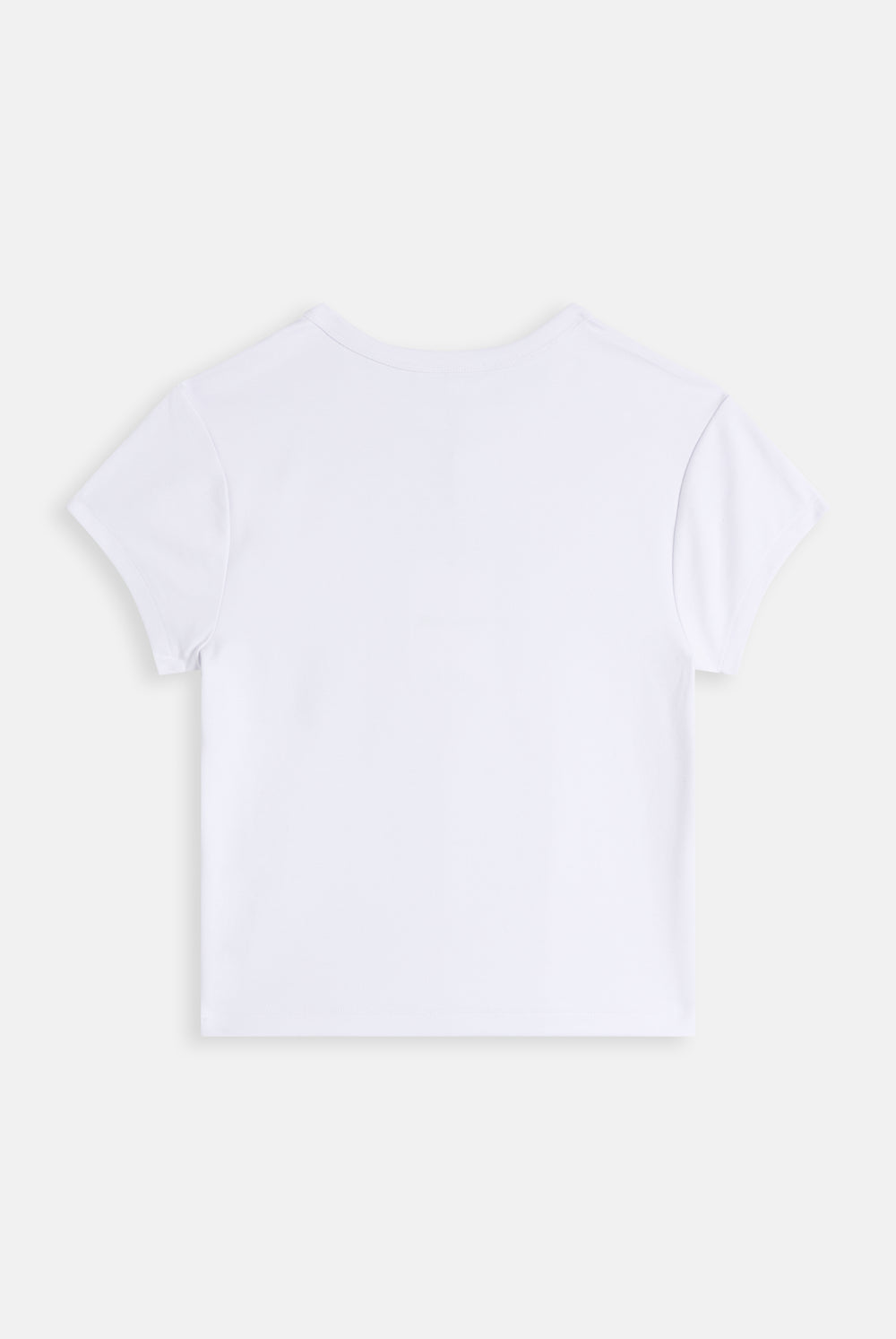 Displays the White 'Juicy' branded Old Gothic Baby T-Shirt