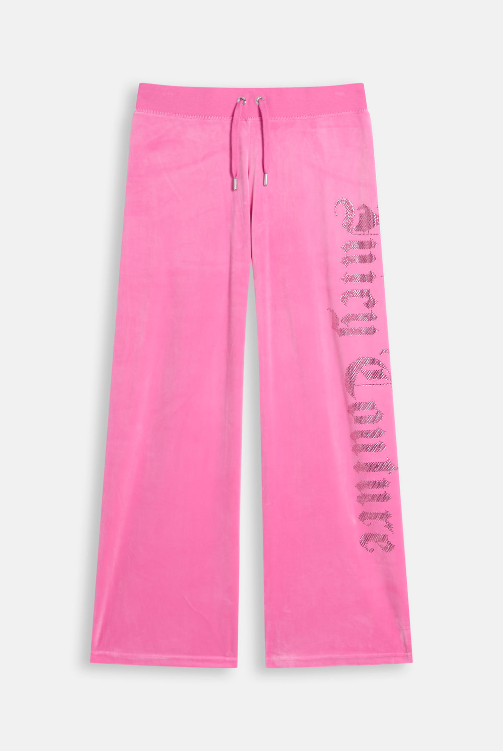 Displays the Wild Orchid 'Juicy' branded Old Gothic Og Straight Trackpant