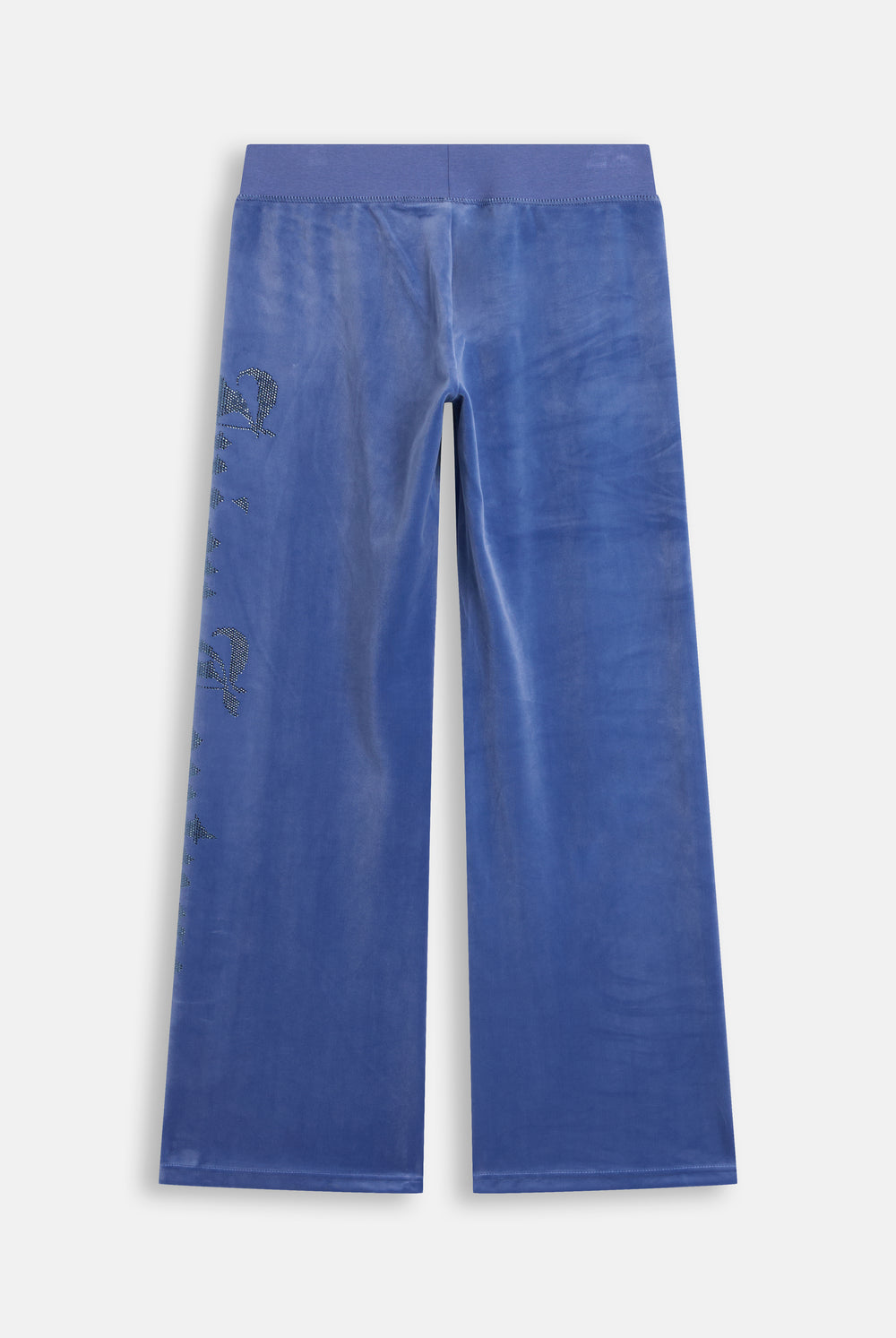 Displays the Greyblue 'Juicy' branded Old Gothic Og Straight Trackpant