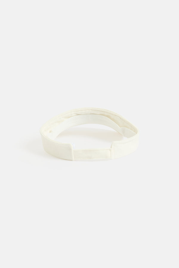 CREAM DENIM VISOR