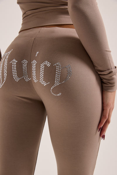 FUNGI DIAMANTÉ LUXURY JERSEY LOW RISE PANT