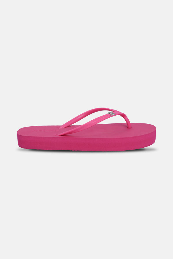 PINK PLAIN PLATFORM FLIP FLOP