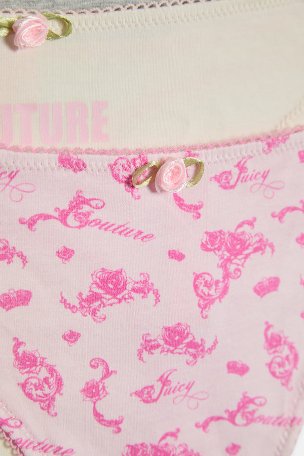 3 Pack Couture Queen Thongs