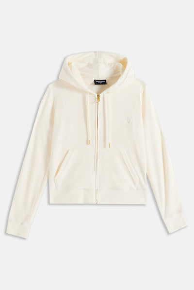 CREAM / GOLD CLASSIC VELOUR ROBERTSON HOODIE