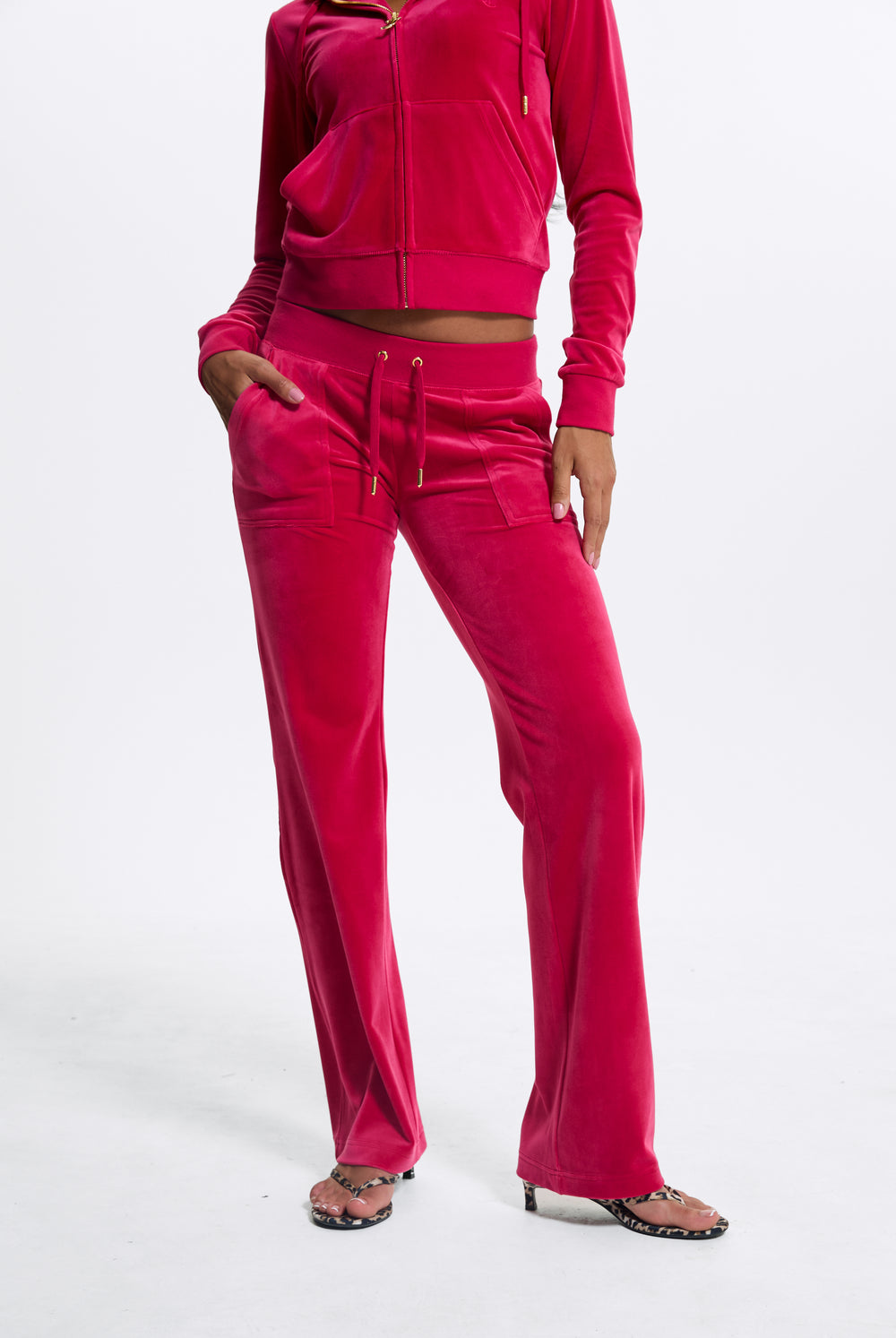 Persian Red / Gold Classic Velour Del Ray Pocketed Bottoms