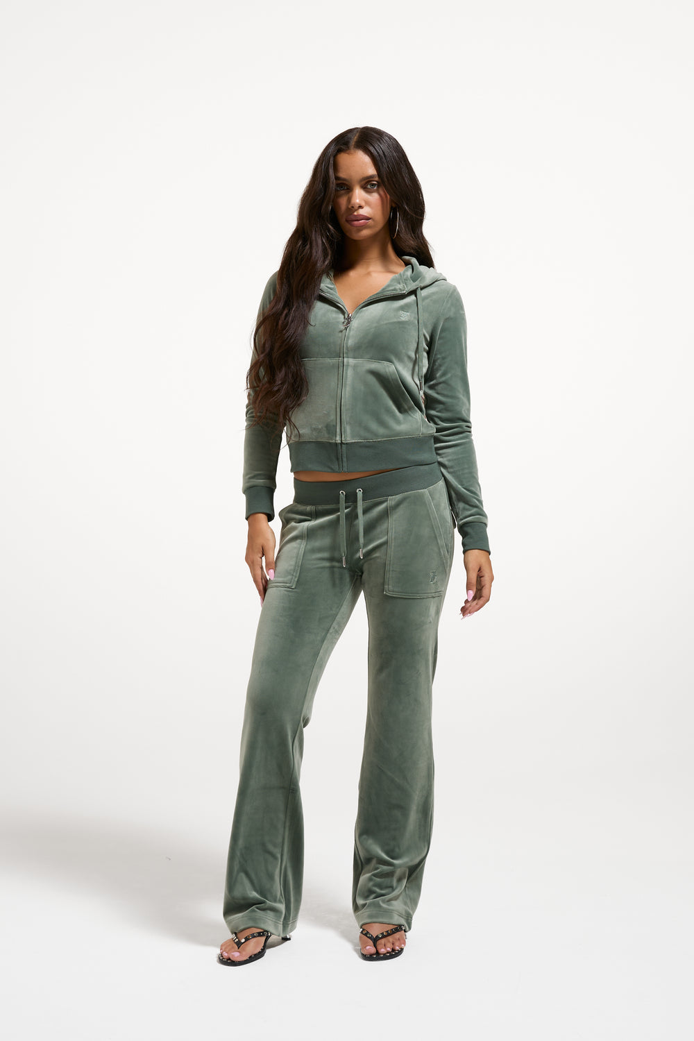 THYME CLASSIC VELOUR DEL RAY POCKETED BOTTOMS