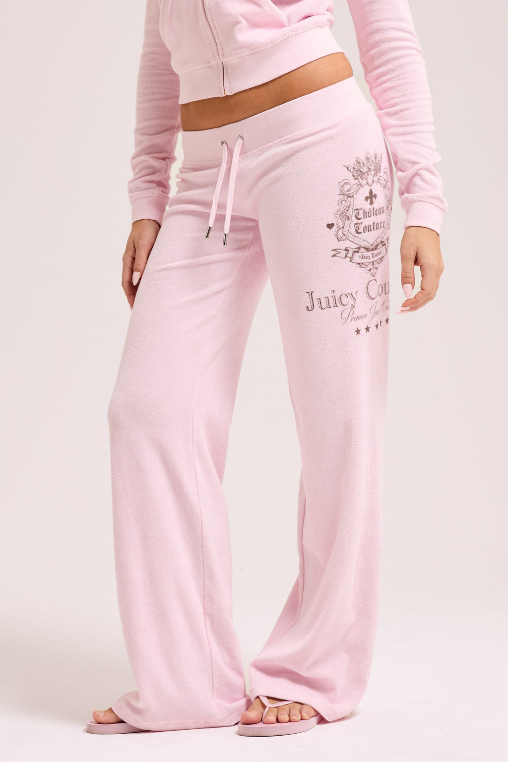 CHERRY BLOSSOM CHATEAU TERRY TOWELLING TRACKPANT