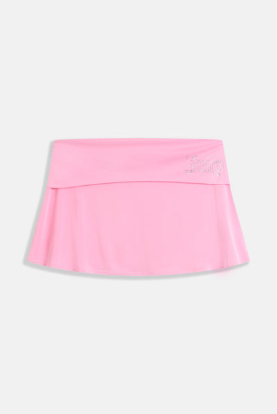 COTTON CANDY DIAMANTÉ ROLL DOWN SKIRT