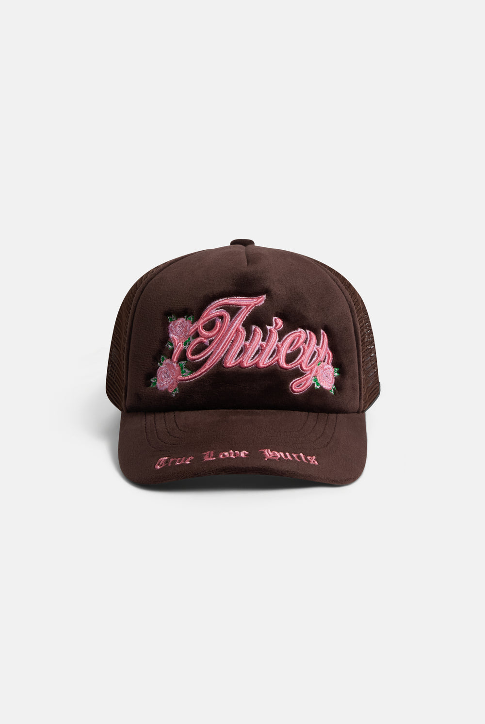 Java Rose Velour Trucker Cap