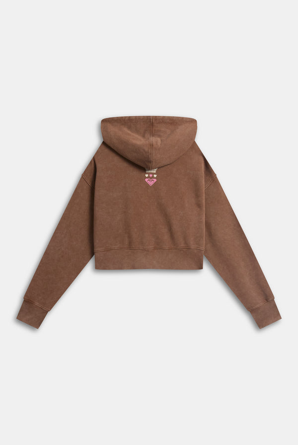 Displays the Tiramisu Roxy & Juicy couture boxy hoodie 
