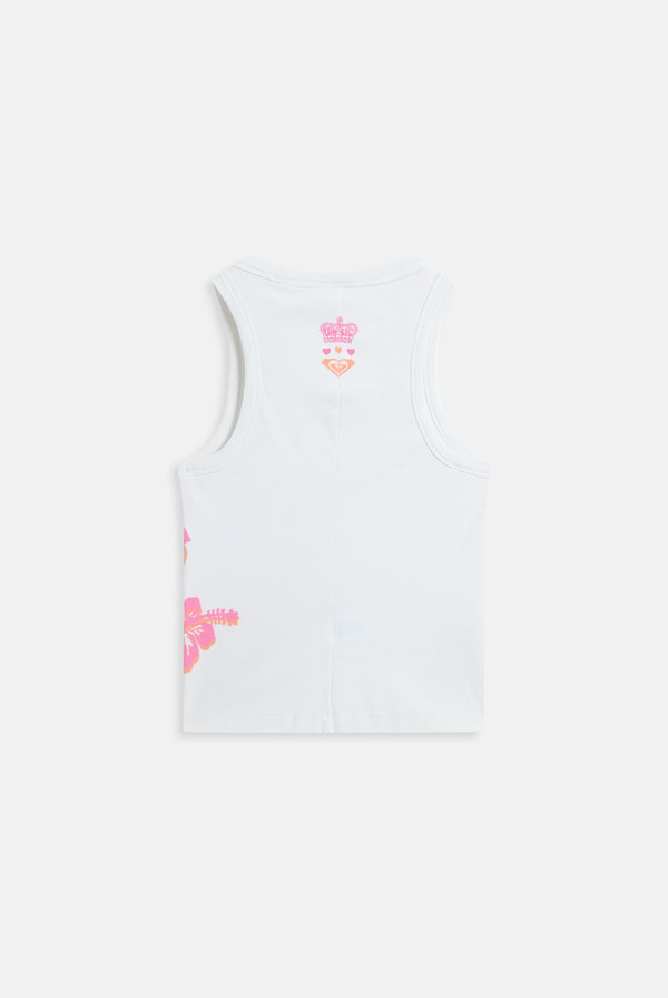 Displays the White Roxy & Juicy couture tank top 