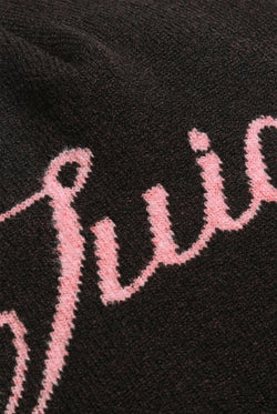 Displays the Java 'Juicy' branded Script Beanie featuring the juicy branding 