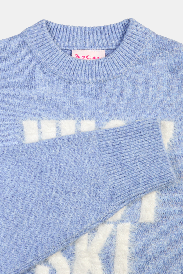 Powder Blue Juicy Ski Knit Jumper