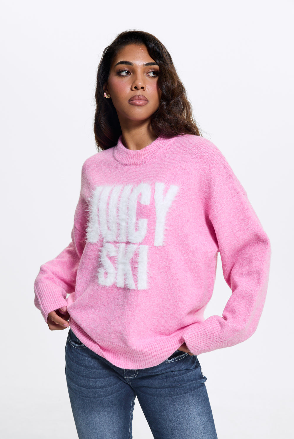 Begonia Pink Juicy Ski Knit Jumper