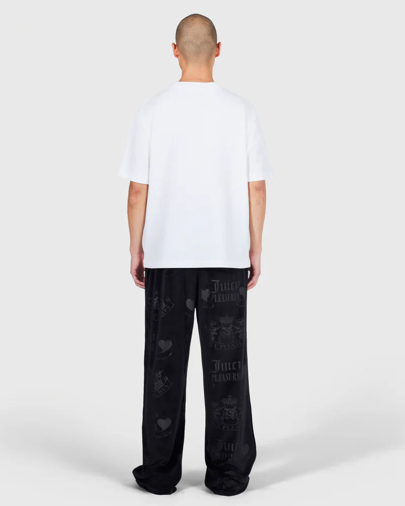'Juicy by PLEASURES' WHITE SKULL CREST T-SHIRT