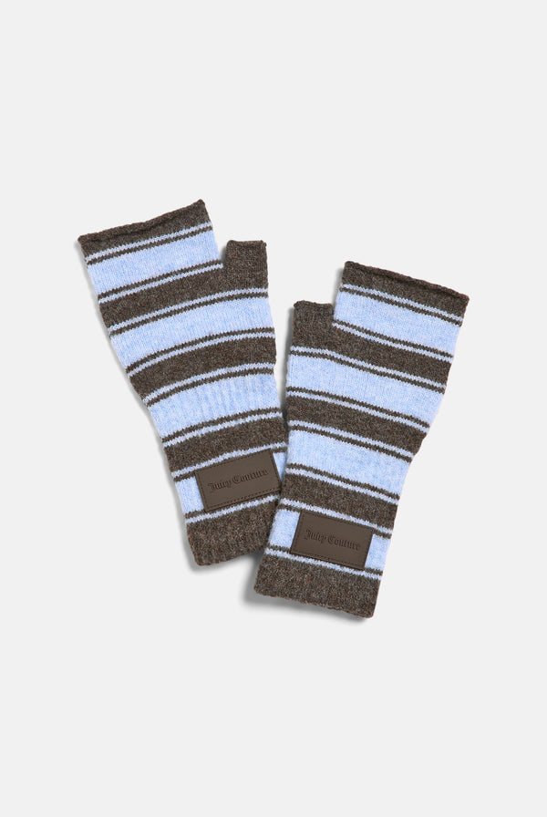 Java Stripe Fingerless Mittens