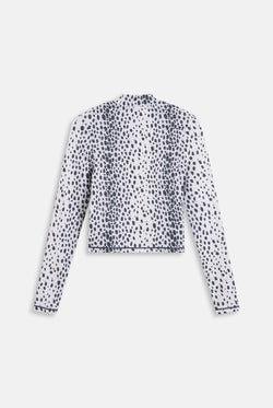 Displays the Ski Snow Leopard print 'Juicy' branded long sleeve top 