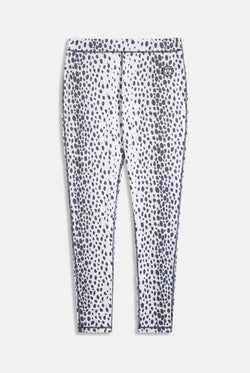 Displays the ski snow leopard 'juicy' branded leggings 