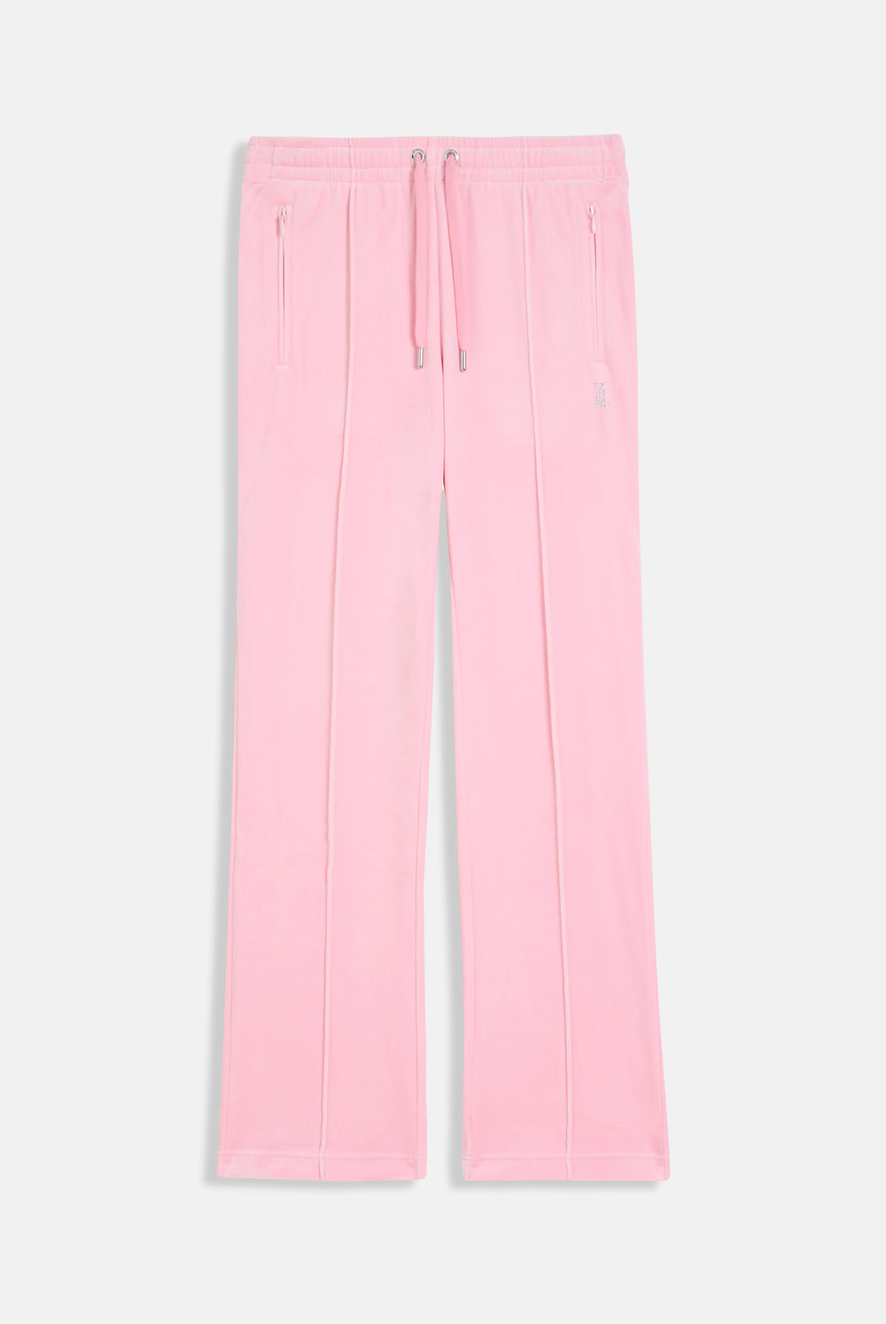 JUICY PINK VELOUR DIAMANTÉ TRACKSUIT BOTTOM