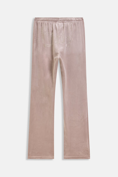 FUNGI VELOUR OUTLINE DIAMANTÉ TRACKSUIT BOTTOM