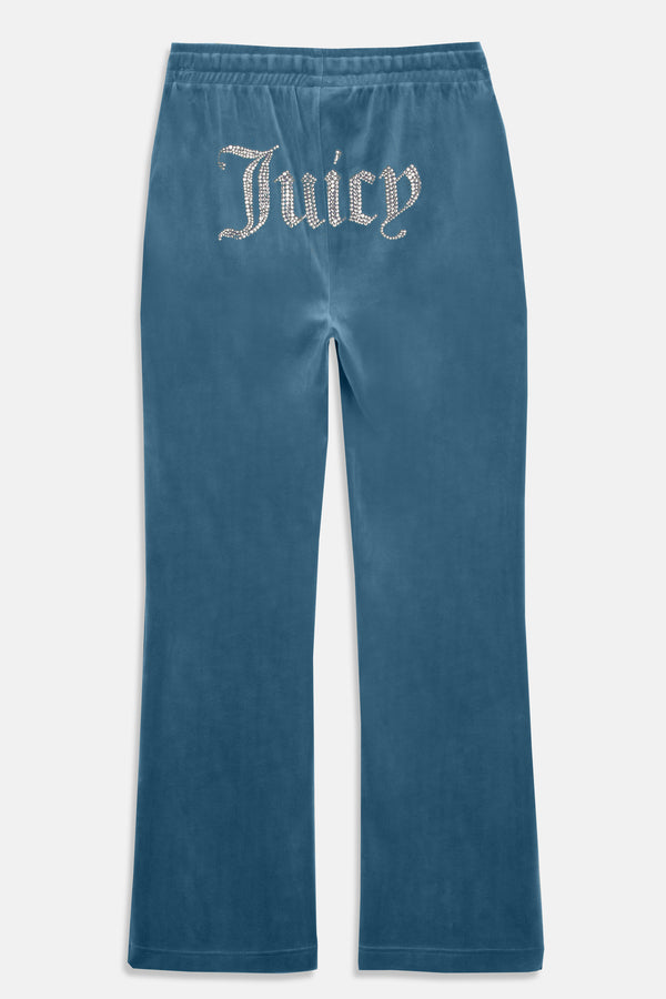 BLUESTONE VELOUR DIAMANTÉ TRACKSUIT BOTTOM