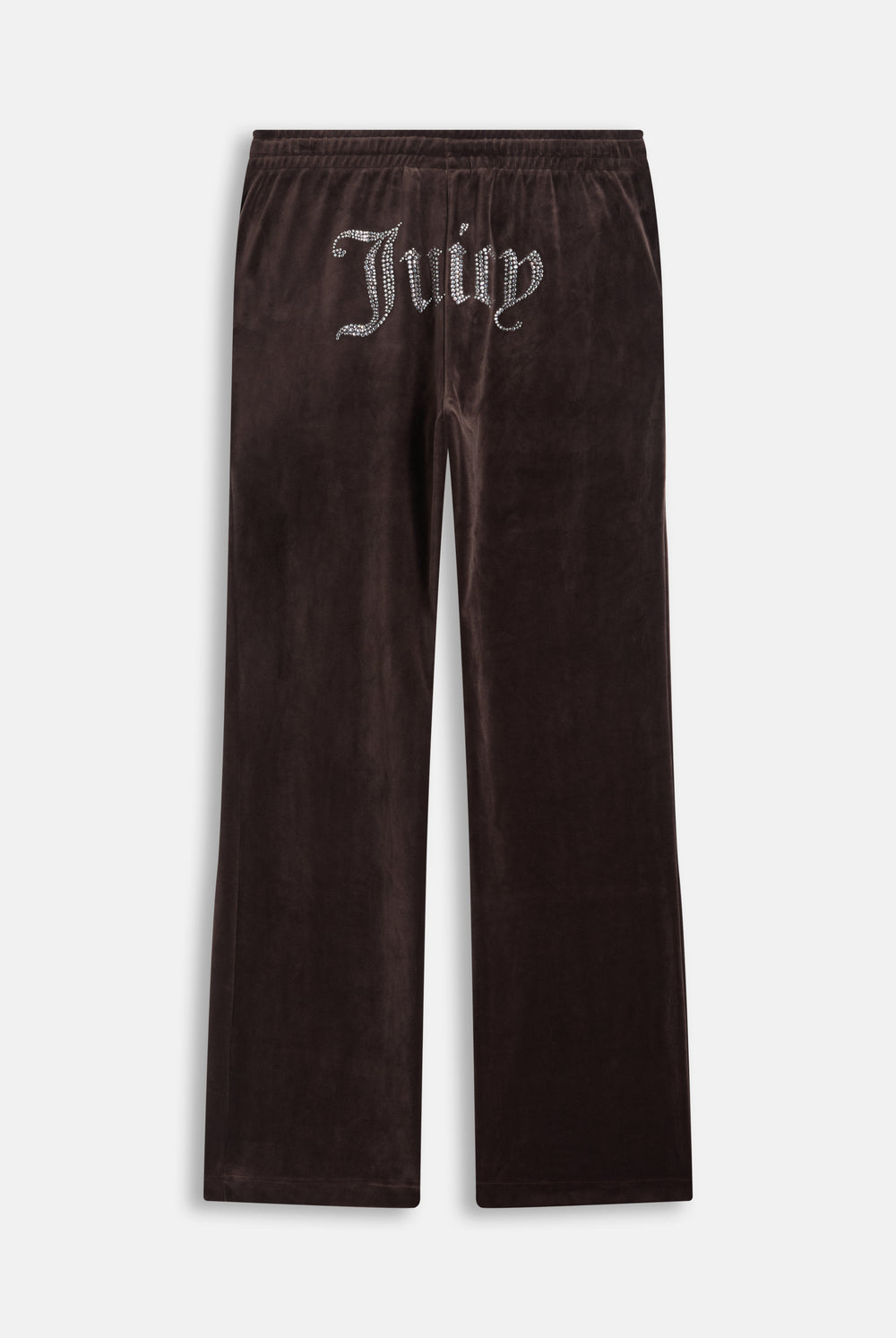 Displays the Java 'Juicy' branded Velour Diamanté Tracksuit Bottom