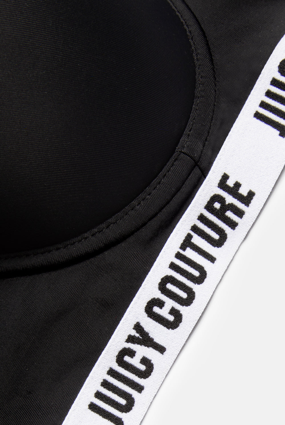 Black Branded Underwire Microfibre Bra