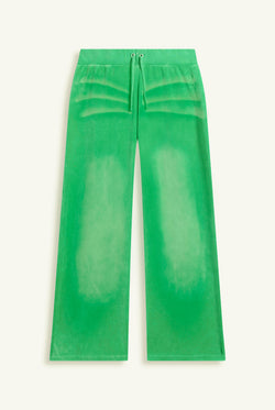 Displays the Jolly Green washed 'Juicy' branded OG straight track pant 