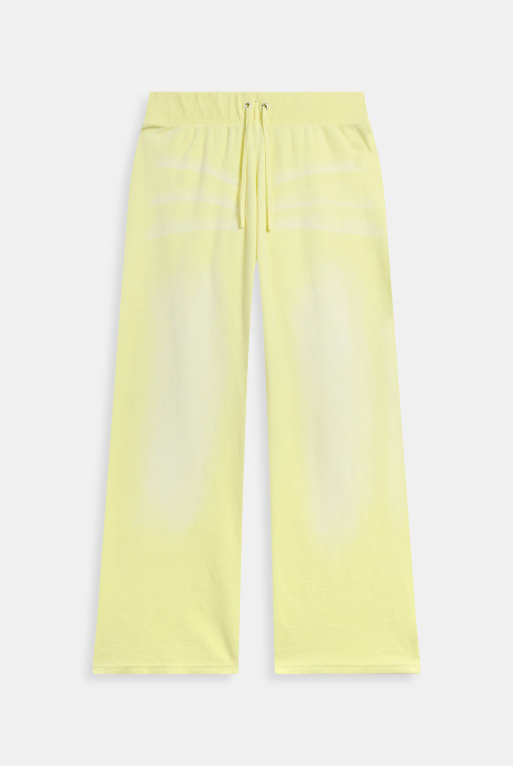 Displays the Yellow pear washed 'Juicy' branded OG straight track pant 