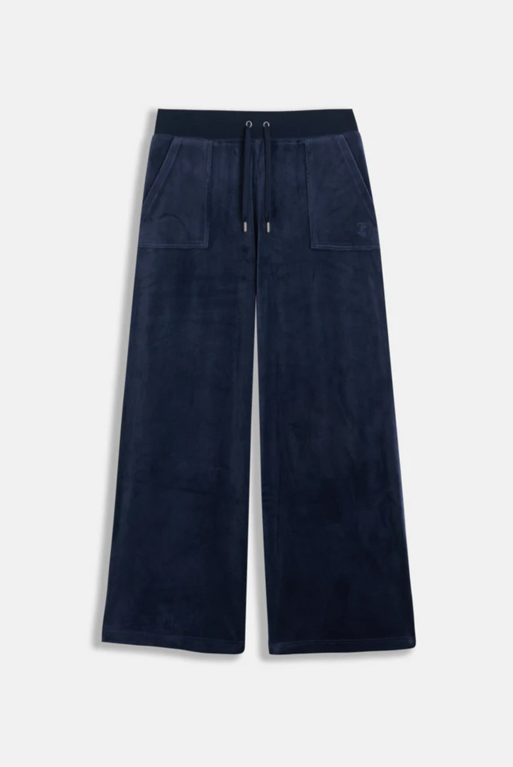 Displays the night sky 'juicy' branded Sky Wide leg classic velour track pant 