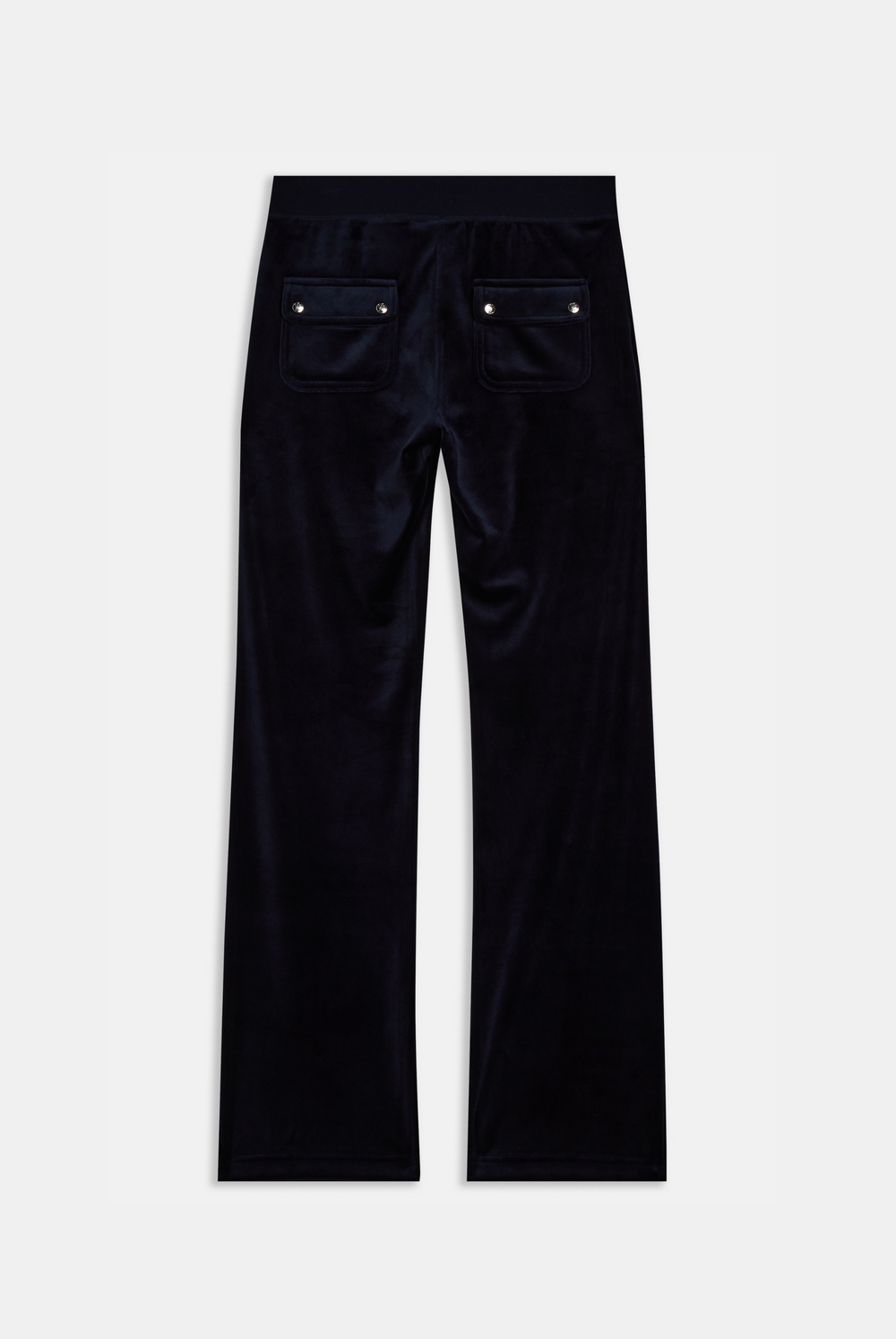 Navy pants on a light gray background