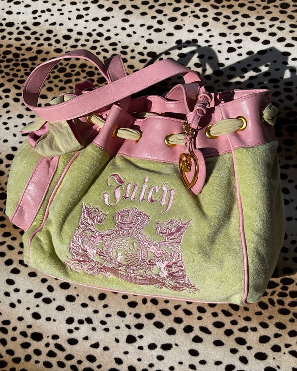 Pistachio Green Towelling Daydreamer Shopper Bag