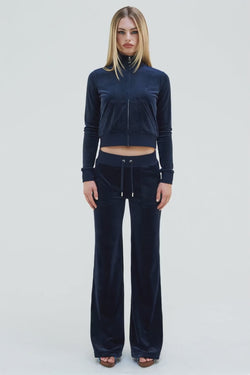 NIGHT SKY LOW RISE VELOUR TRACK PANTS - AI generated video - AI Generated