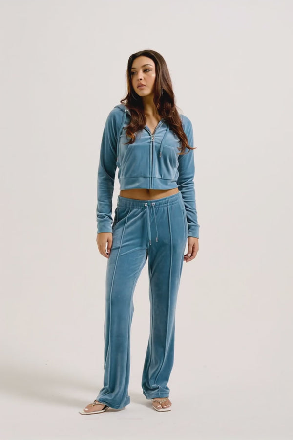 BLUESTONE VELOUR DIAMANTE TRACKSUIT BOTTOM - AI generated video - AI Generated
